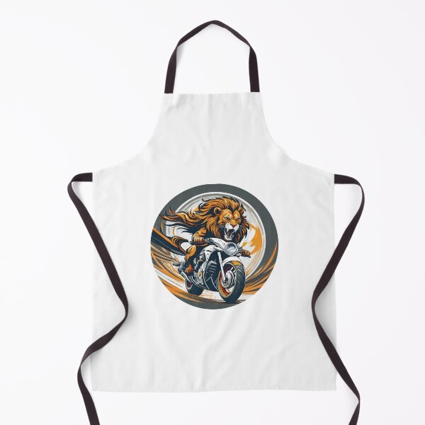 Item preview, Wild Lion racing on a motorcycle designed and sold by BADESIGNZZ.