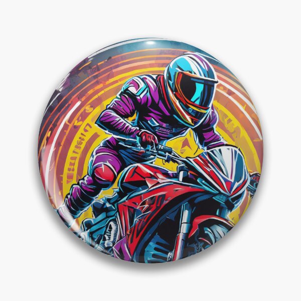 Item preview, Biker racing on a motorcycle designed and sold by BADESIGNZZ.