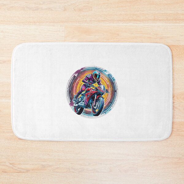 Item preview, Biker racing on a motorcycle designed and sold by BADESIGNZZ.