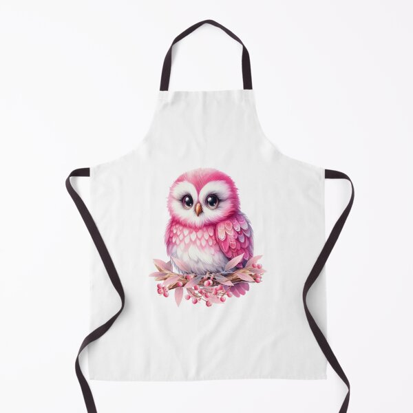 Item preview, Cute pink and white owl, fantasy art designed and sold by LoneAngel.