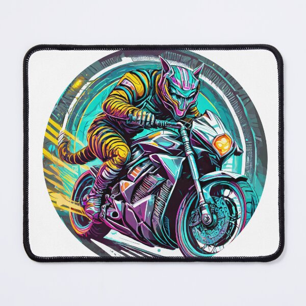 Item preview, Biker Tiger racing on a motorcycle designed and sold by BADESIGNZZ.