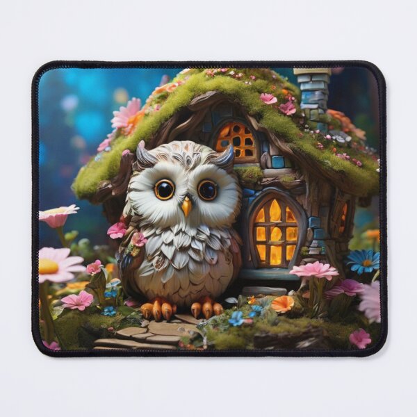 Item preview, Magical Fairy House with Cute Baby Owl designed and sold by T-shirtMill.