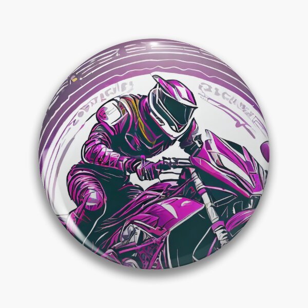 Item preview, pink Biker racing on a motorcycle designed and sold by BADESIGNZZ.