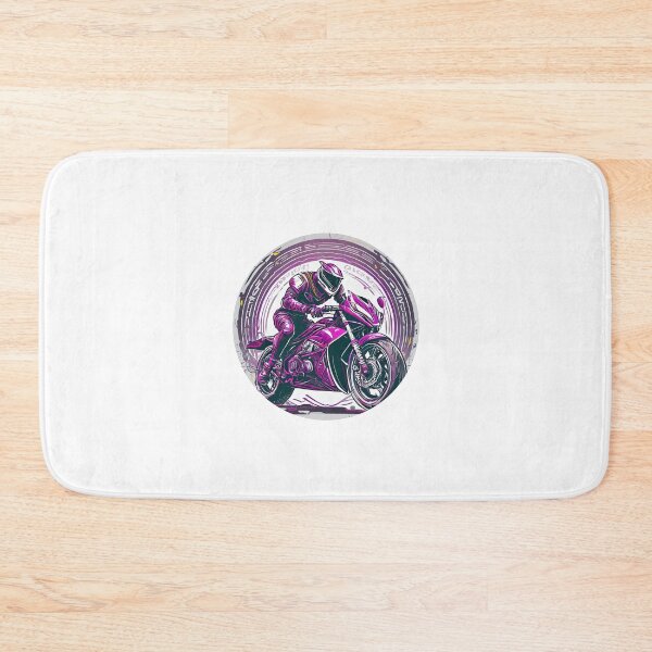 Item preview, pink Biker racing on a motorcycle designed and sold by BADESIGNZZ.