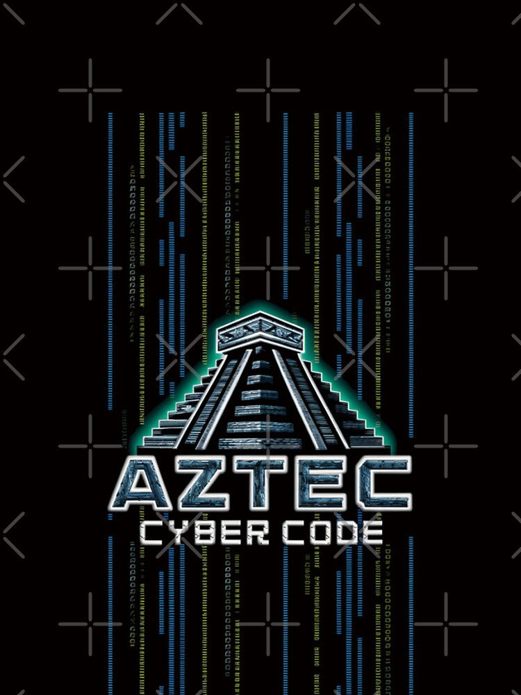 Thumbnail 4 of 4, iPhone Case, Aztec Cyber Code designed and sold by HOMEDESIGNPRINT.