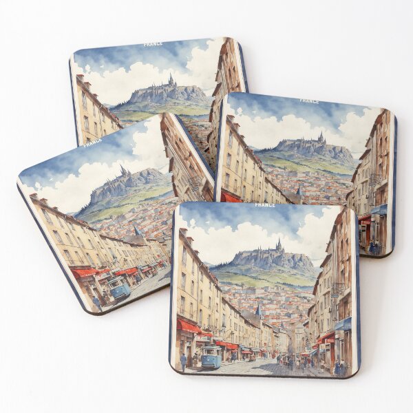 Item preview, Clermont Ferrand France Vintage Travel Tourism  designed and sold by TravelersGems.