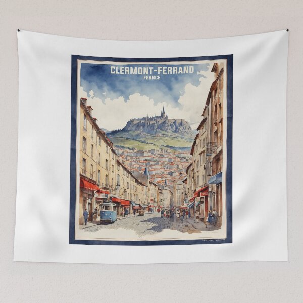 Item preview, Clermont Ferrand France Vintage Travel Tourism  designed and sold by TravelersGems.