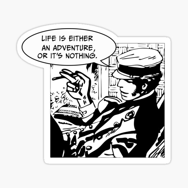 Item preview, Corto Maltese Comic Hero Wanderlust Adventurer Sailor Quote  designed and sold by Dry Ink.