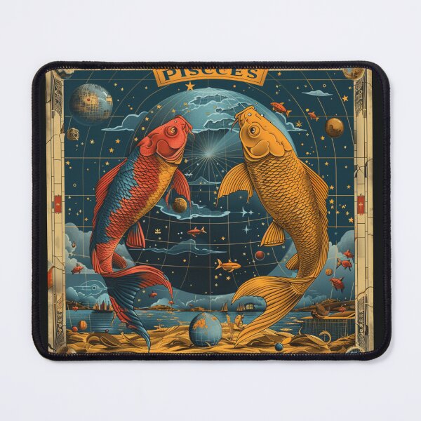 Item preview, Vintage SciFi Style Pisces Zodiac Sign designed and sold by AiHead.