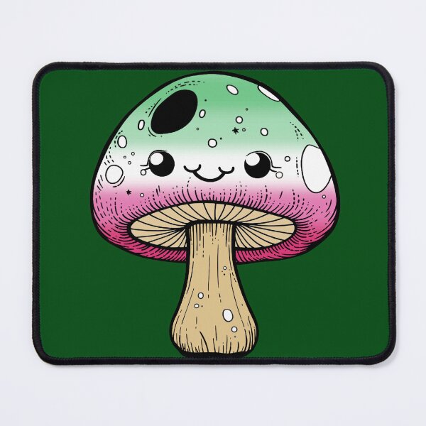 Item preview, Cute Abrosexual Pride Flag Mushroom, Kawaii Abrosexual Mushroom Design designed and sold by Travelslightly.