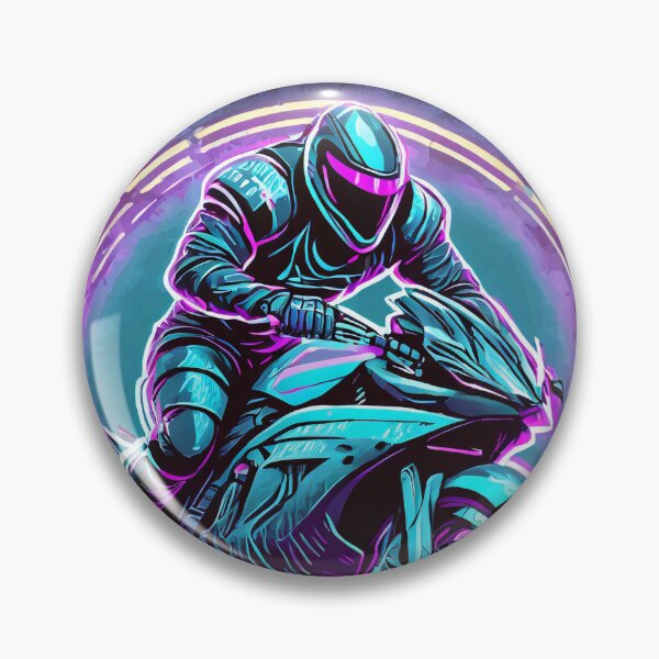 Item preview, Neon Biker racing on a motorcycle designed and sold by BADESIGNZZ.