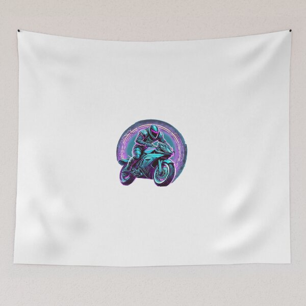 Item preview, Neon Biker racing on a motorcycle designed and sold by BADESIGNZZ.