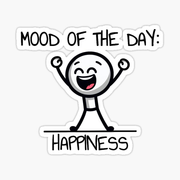 Item preview, Mood of The Day: Happiness - Stickman Crew #8 designed and sold by TheRumblingNerd.