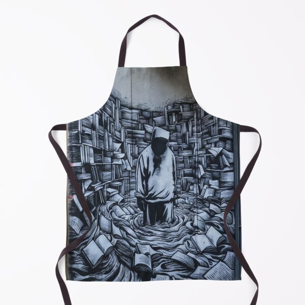 Item preview, Sea Of Books Stencil Graffiti designed and sold by Bomax121.
