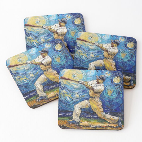 Item preview, Baseball player | Painting in the style of Vincent van Gogh designed and sold by ComicsFactory.