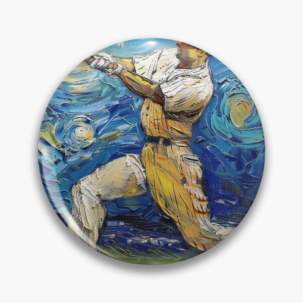 Item preview, Baseball player | Painting in the style of Vincent van Gogh designed and sold by ComicsFactory.