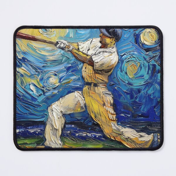Item preview, Baseball player | Painting in the style of Vincent van Gogh designed and sold by ComicsFactory.