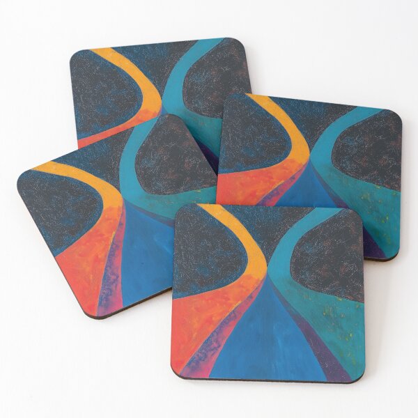 Item preview, Chromatic Currrents, Flowing Red, Blue, and Teal designed and sold by Pixeldayze.
