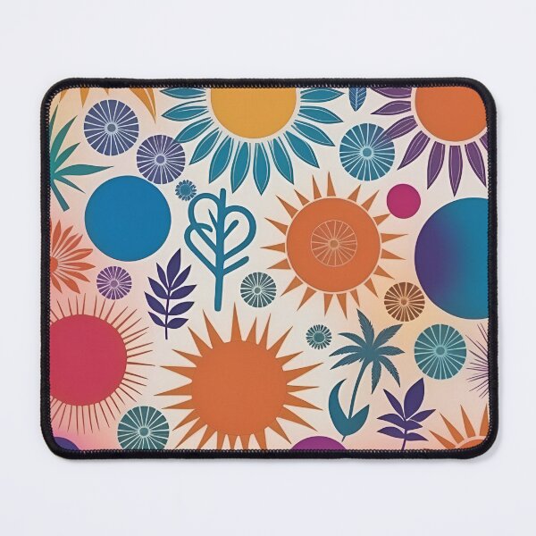 Item preview, RogerPattern - "Bursting Blossoms: Vibrant Circles and Sun" designed and sold by RogerPattern.