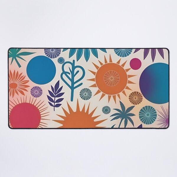 Item preview, RogerPattern - "Bursting Blossoms: Vibrant Circles and Sun" designed and sold by RogerPattern.