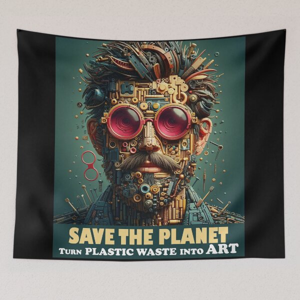 Item preview, Save the Planet Turn plastic waste into art 4 designed and sold by PictaNova.