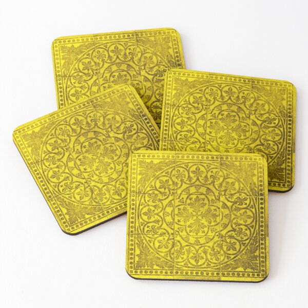 Item preview, Ornate yellow tiles designed and sold by SpectraScope.