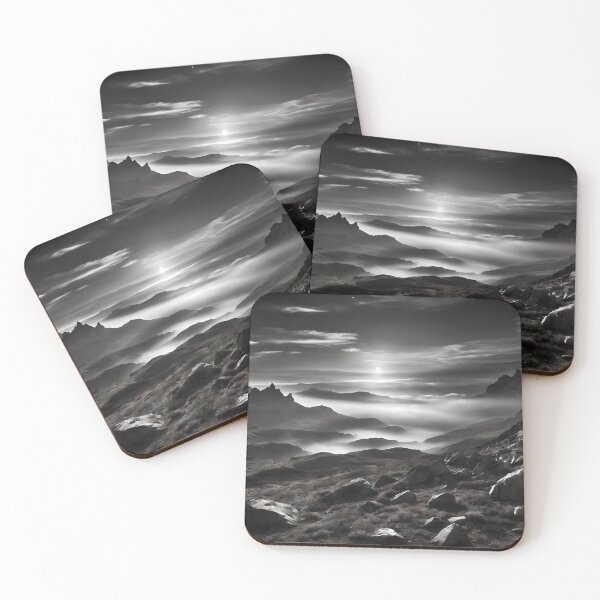 Item preview, Moonlit Majesty: HDR Monochromatic Landscape Art designed and sold by ShadeScapeArt.
