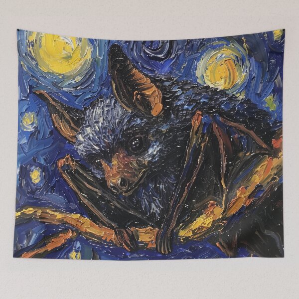 Item preview, Bat  | Painting in the style of Vincent van Gogh designed and sold by ComicsFactory.