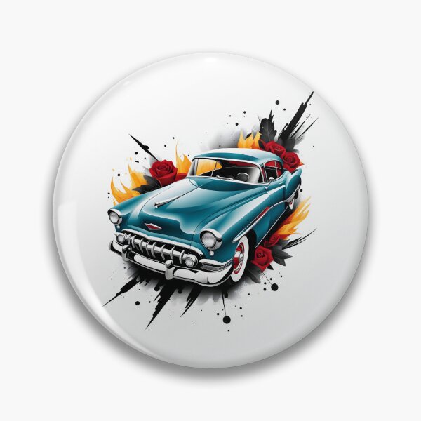 Item preview, Classic car with roses designed and sold by Sopilka.