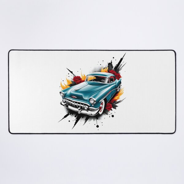 Item preview, Classic car with roses designed and sold by Sopilka.