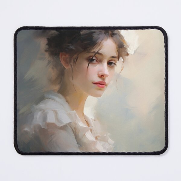 Item preview, Portrait - Shy Lady | Dark Academia designed and sold by AniDragonfly.