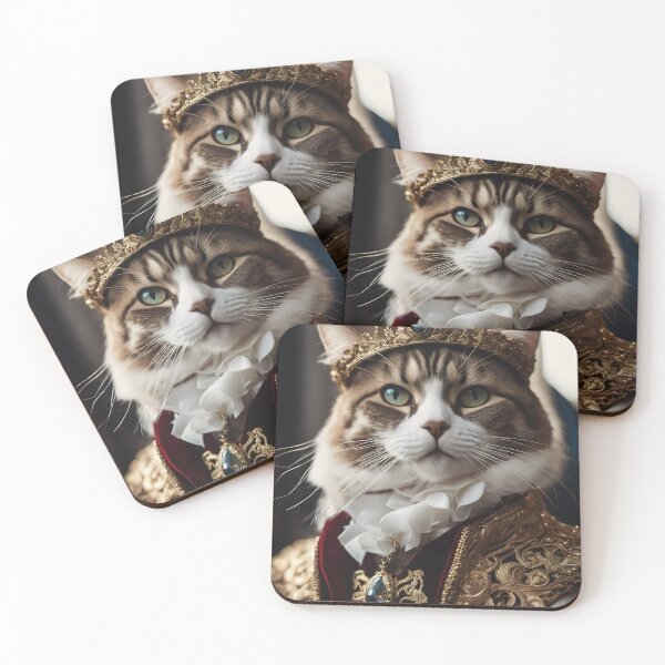 Item preview, Regal Majesty: Royal King Cat Portrait designed and sold by RK - Shop.