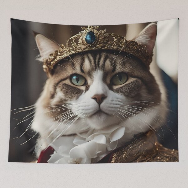 Item preview, Regal Majesty: Royal King Cat Portrait designed and sold by RK - Shop.