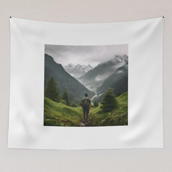 Item preview, Misty Mountains Solitude Hike designed and sold by Shirtastically.
