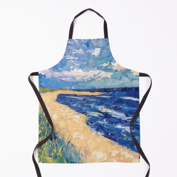 Item preview, Beach | Painting in the style of Vincent van Gogh designed and sold by ComicsFactory.