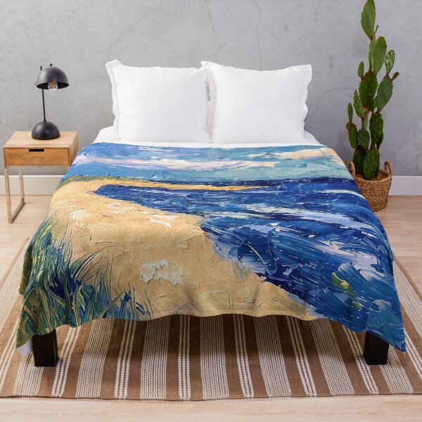 Item preview, Beach | Painting in the style of Vincent van Gogh designed and sold by ComicsFactory.