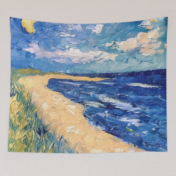 Item preview, Beach | Painting in the style of Vincent van Gogh designed and sold by ComicsFactory.