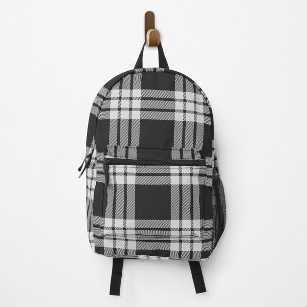 Item preview, MacFarlane Black and White Modern Tartan - Detailed designed and sold by DiscoGypsyFish.