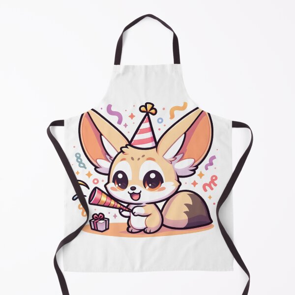 Item preview, Kawaii Fennec With Party Popper designed and sold by CanvasCutie.