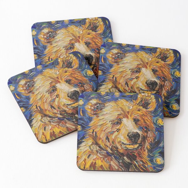Item preview, Bear | Painting in the style of Vincent van Gogh designed and sold by ComicsFactory.