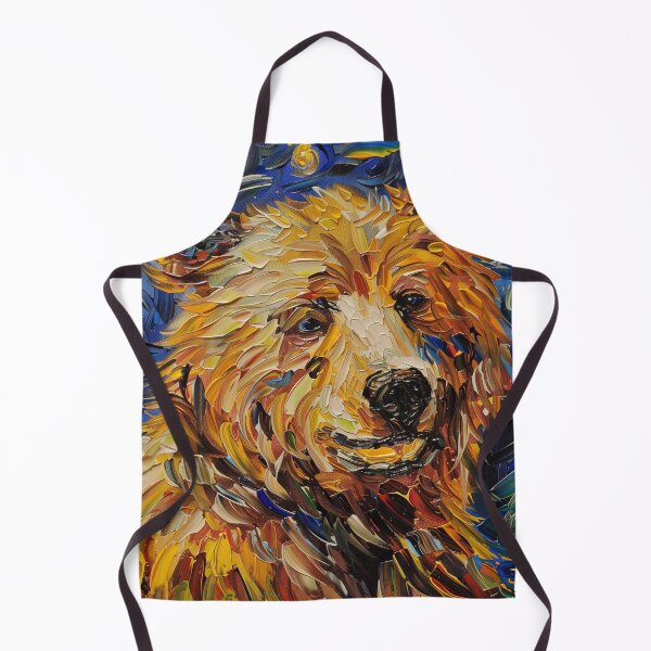 Item preview, Bear | Painting in the style of Vincent van Gogh designed and sold by ComicsFactory.
