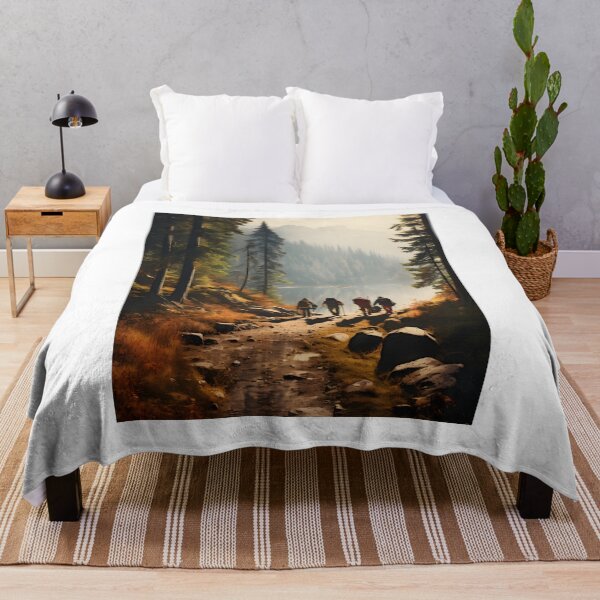 Item preview, Hiking Solitude in Autumn Nature designed and sold by Shirtastically.