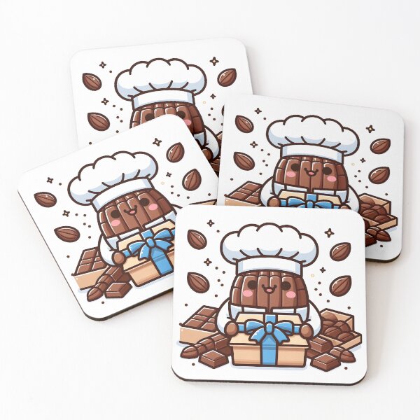 Item preview, Kawaii Chocolatier With Cocoa Bean Hat designed and sold by CanvasCutie.