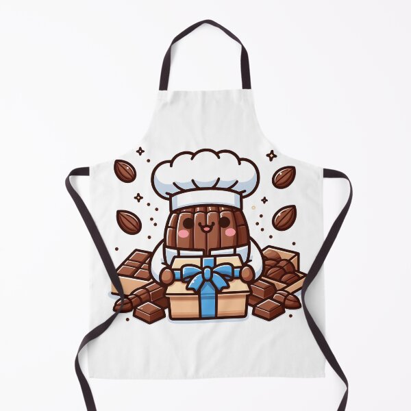 Item preview, Kawaii Chocolatier With Cocoa Bean Hat designed and sold by CanvasCutie.
