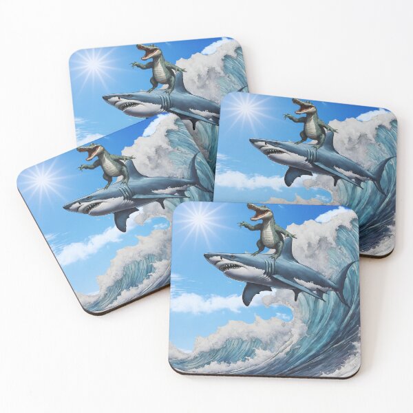 Item preview, Gator, shark surfing. designed and sold by Dragonheart401.