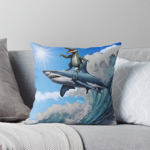 Item preview, Gator, shark surfing. designed and sold by Dragonheart401.