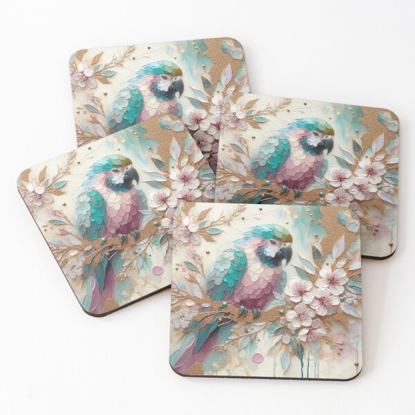 Item preview, Sakura Blossoms & Parrot designed and sold by Mermaid's Whimsy.
