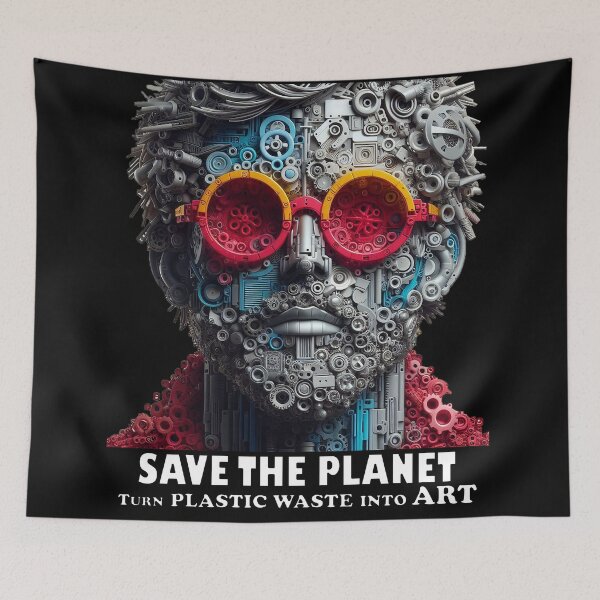 Item preview, Save the Planet Turn plastic waste into art 6 designed and sold by PictaNova.