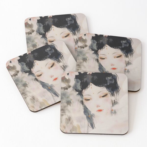Item preview, Gentle Showers Amidst the Blush of Apricot Blossoms with a Girl designed and sold by ZZZal.