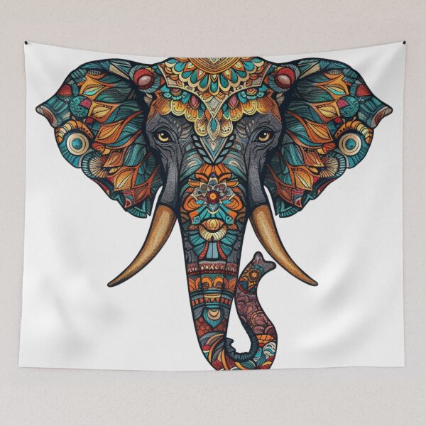 Item preview, Mandala Elephant Head Design 12 of 12 designed and sold by Jenson Major.